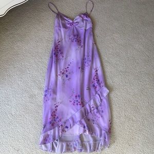 Ruby Rox purple floral dress medium